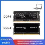 KingSton laptop DDR3 DDR3L DDR4 RAM module front view
