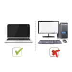 Side angle view of DDR4 3200MHz laptop RAM with cooling fins