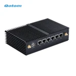 Rear ports including 6 Intel Gigabit LAN on Qotom mini PC