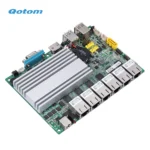 Complete Qotom Q500G6 package including power supply and VESA bracket
