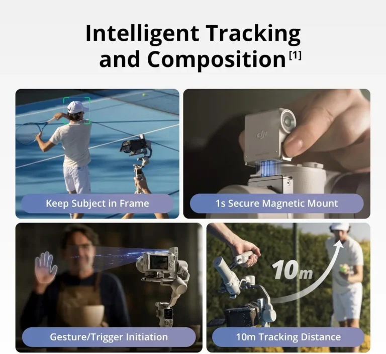 Side angle of DJI RS 4 Mini gimbal stabilizer