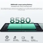 DOOGEE U11 Pro tablet with USB Type-C cable and charger