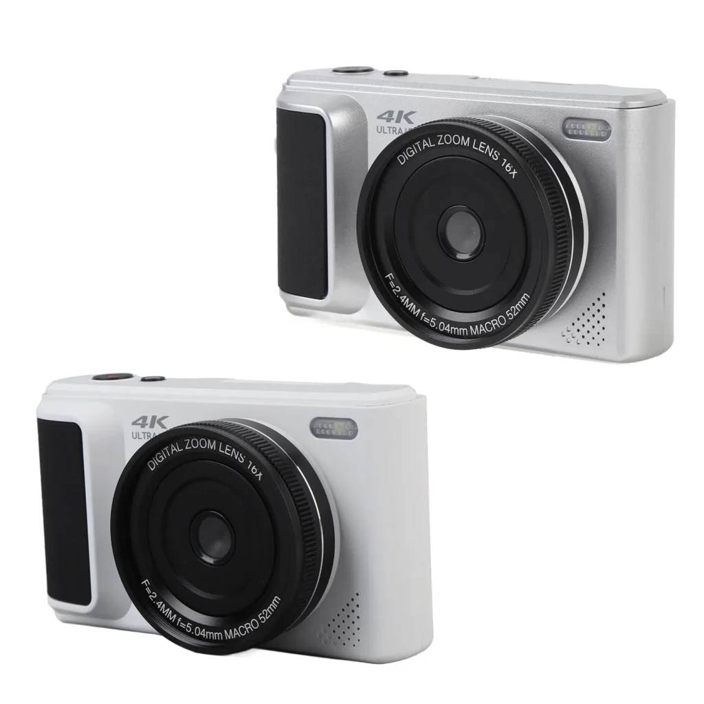 Back view showing 180 degree flip 2.8 inch screen on digital camera