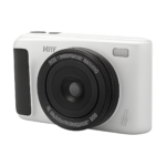 Front view of 64MP digital mirrorless camera with 2.8 inch screen