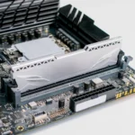 Side view of ENVINDA DDR4 RAM showing heatsink design