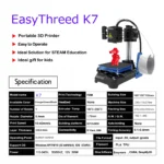 EasyThreed K7 Mini 3D Printer for PLA TPU Filaments - Image 4