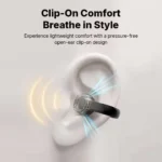 Edifier R1 wireless earphones side view showing ear clip design