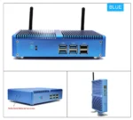 Eglobal mini PC with dual WiFi antenna ports and Kensington locks