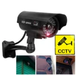 Eleopard fake CCTV camera with cable simulation and mounting bracket