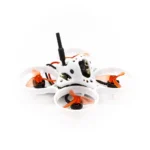 Emax Tinyhawk Nanoscout drone in flight with controller