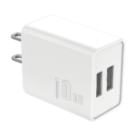 Essager 10W dual USB charger adapter front view