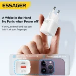 Essager 20W GaN USB-C charger with USB-C port visible