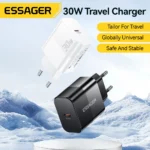 Essager 30W Type C travel charger side angle