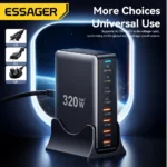 Essager 320W GaN 8-Port USB-C Desktop Charger PD 100W - Image 3