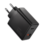 Essager 65W GaN fast charger angled view showing compact design