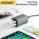 Essager 67W GaN charger showing USB-C and USB-A ports