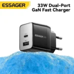Side angle of Essager 33W GaN USB fast charger