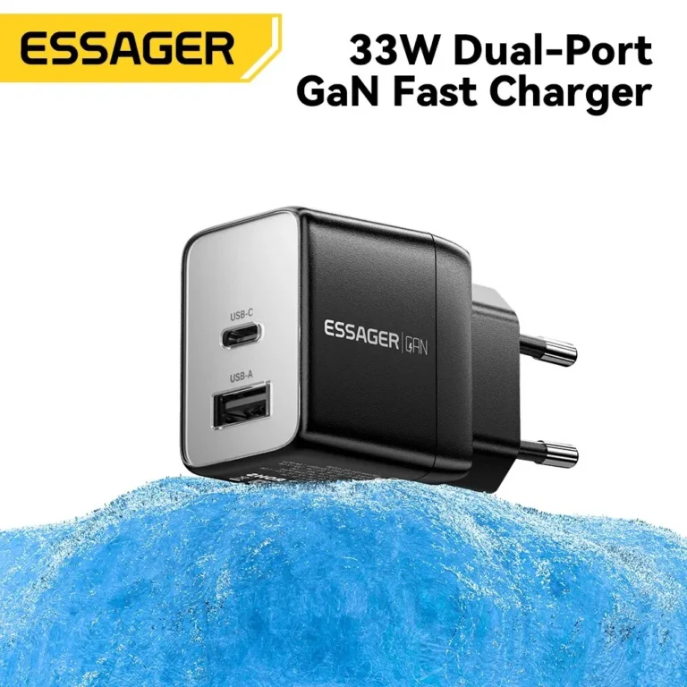 Side angle of Essager 33W GaN USB fast charger