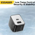 Essager USB C charger compact travel design