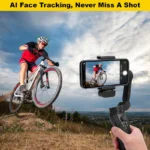 F12 gimbal stabilizer angled to display panning and tilting