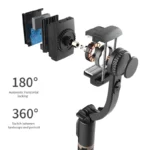 Compact FGCLSY 2024 aluminum alloy smartphone stabilizer