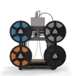 FLASHFORGE AD5X 3D printer detailed close-up of nozzle and bed