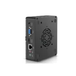 Compact aluminum fanless mini desktop PC with multiple USB ports