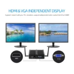 Side view of Intel Core i7 fanless mini computer