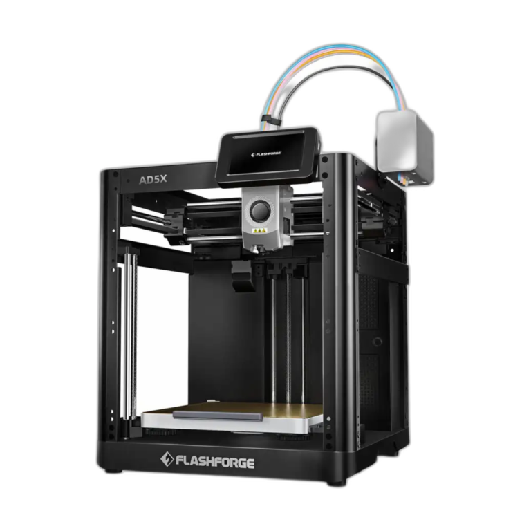 Flashforge AD5X multi-color FDM 3D printer with 220mm build volume and Core XY design