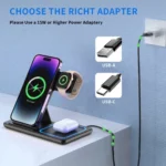 Foldable 3-in-1 30W Wireless Charger for Apple Devices - Image 4