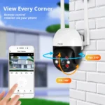 Fuers 8MP 4K WiFi CCTV camera with two-way audio feature