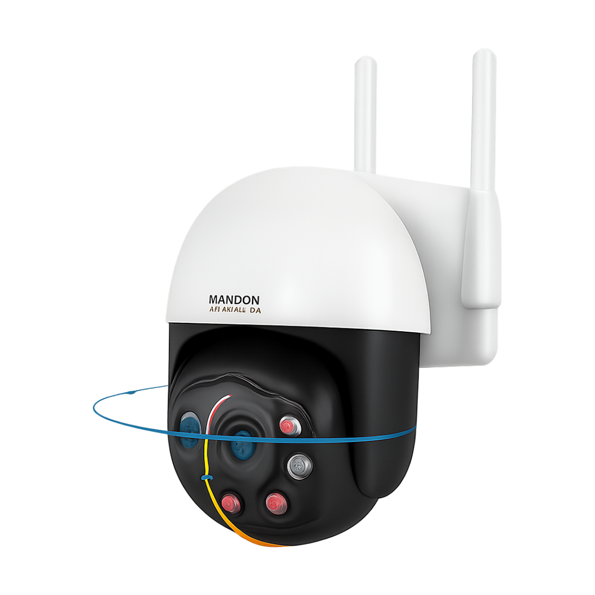 Fuers 8MP 4K IP Camera Tuya Smart Outdoor Home Security Auto Tracking AI Human Detection Camera WIFI CCTV Surveillance Camera-bg-clean Fuers 8MP 4K IP outdoor smart tracking security camera front view