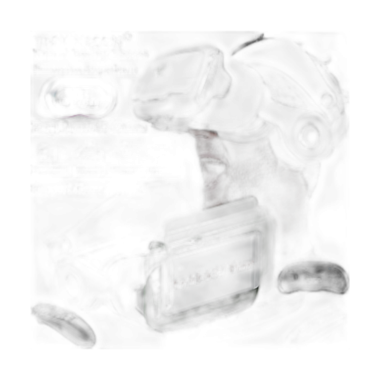 G02EF VR glasses front view with headset and gamepad