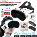 VR Shinecon G18E virtual reality glasses with wireless gamepad for 4.7-7 inch smartphones