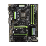 Front view of Gigabyte GA-G1.Sniper B6 LGA1150 Intel B85 ATX motherboard