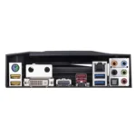 Close-up of GIGABYTE GA-Z270-Phoenix motherboard RGB lighting and cooling armor