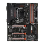 GIGABYTE GA-Z270-Phoenix motherboard showing PCI-E slots and memory slots