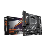 GIGABYTE B550M AORUS ELITE Micro-ATX AM4 motherboard front view