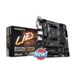 GIGABYTE B550M DS3H AM4 Micro-ATX motherboard front view