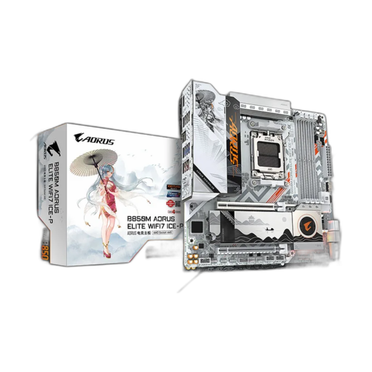 GIGABYTE B850M AORUS ELITE WIFI7 AM5 motherboard front view