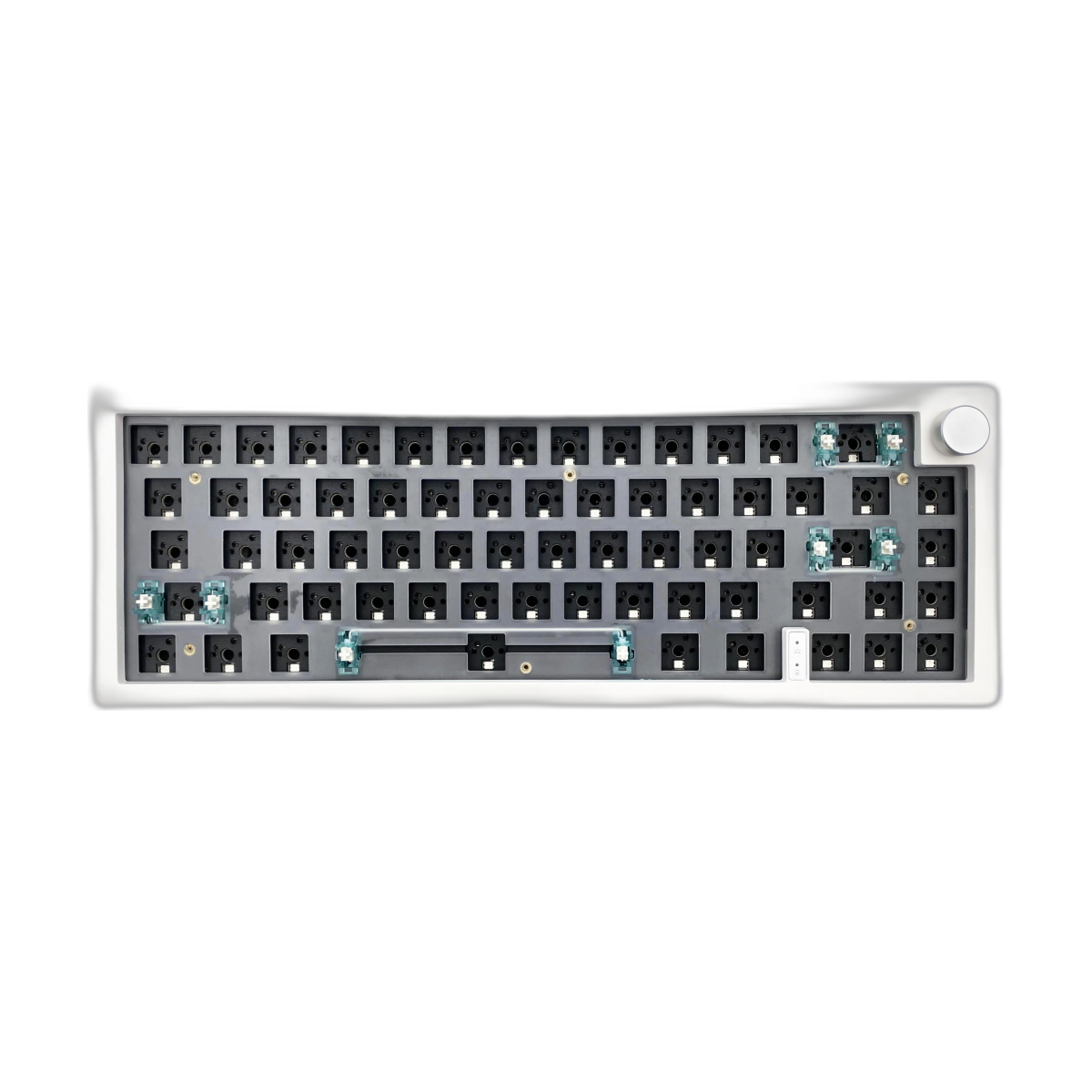 GMK67 65% Gasket Bluetooth 2.4G Wireless Hot-swappable Customized Mechanical Keyboard Kit RGB Backlit-bg-clean GMK67 65% Bluetooth hot-swappable mechanical keyboard kit with RGB lighting