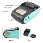 GOOJPRT PT-210 compact 58mm thermal printer with USB and power jack