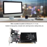 GT710 PCIe graphics card ports including DVI and HDMI
