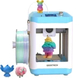 Geeetech M1 mini 3D printer front view with LCD screen