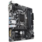 Gigabyte B360M DS3H motherboard rear I/O panel with USB and video ports
