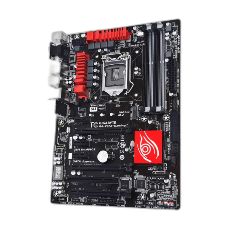 Front view of Gigabyte GA-Z97X-Gaming 3 DDR3 motherboard