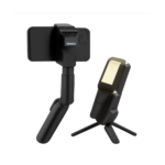 AXNEN Q19 AI handheld and desktop smartphone gimbal with fill light and 360 degree rotation