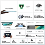 Side view of DOOGEE T36 showing ultra-thin metal body