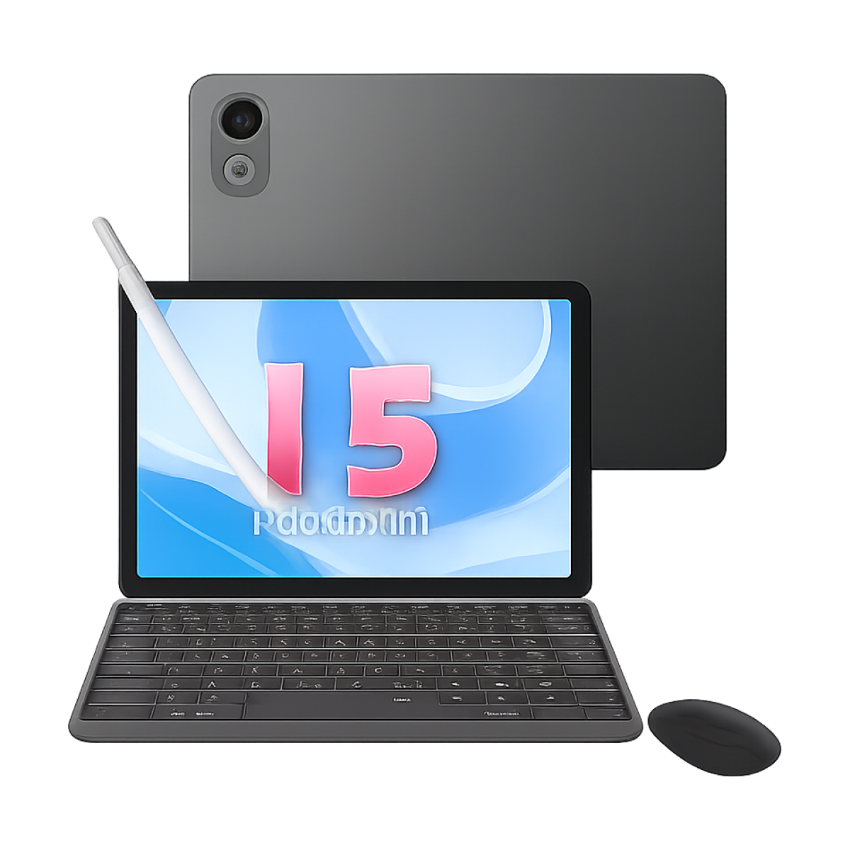 Global Version DOOGEE T36 Android Tablet 15 8 + 256GB IPS Display Unisoc T620 Octa Core 8800mAh Battery Widevine L1-bg-clean DOOGEE T36 tablet front view with 12 inch IPS display