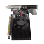 Front view of 1GB DDR3 64-bit PCIe 2.0 graphics card with VGA DVI HD outputs